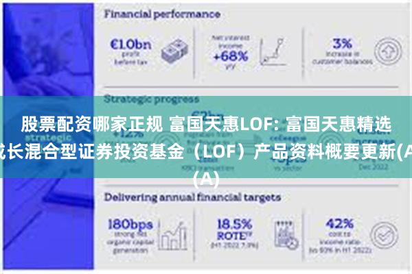股票配资哪家正规 富国天惠LOF: 富国天惠精选成长混合型证券投资基金（LOF）产品资料概要更新(A)